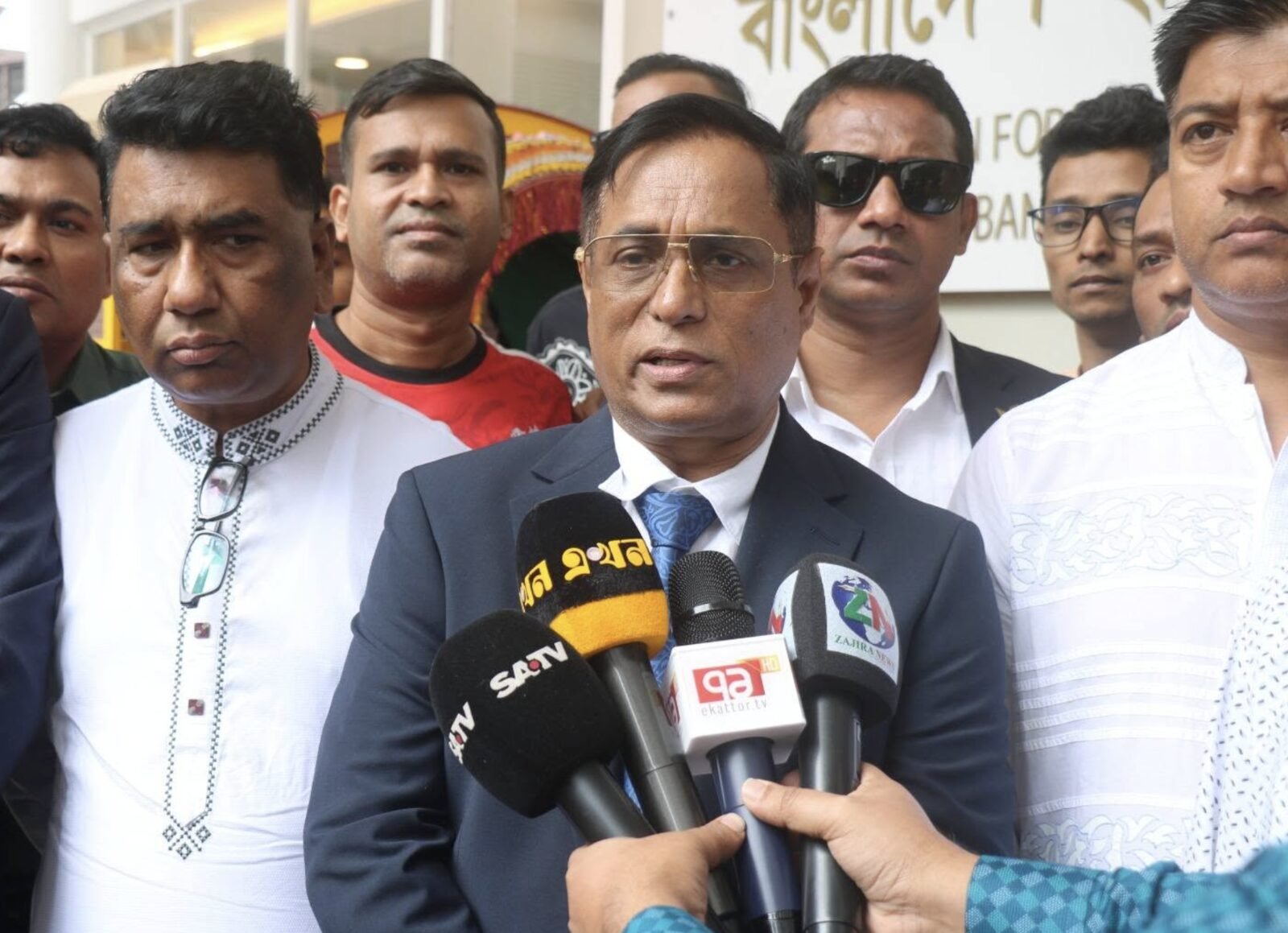 Speaking to press as President of the Malaysia chapter of the Bangladesh Nationalist Party